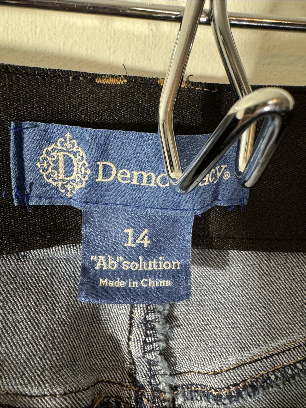 Democracy Absolution Booty Lift Straight Indigo Jeans Sz 14 Slimming - Picture 12 of 14
